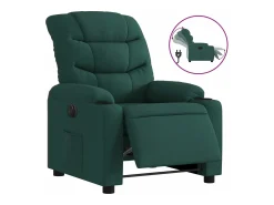 Poltrona*vidaxl Poltrona elétrica reclinável tecido -escuro Verde