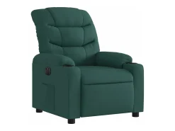 Poltrona*vidaxl Poltrona elétrica reclinável tecido -escuro Verde
