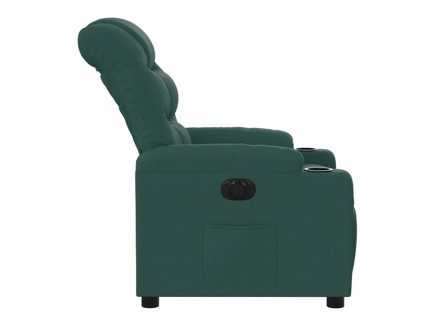 Poltrona*vidaxl Poltrona elétrica reclinável tecido -escuro Verde