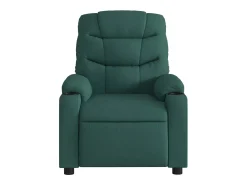 Poltrona*vidaxl Poltrona elétrica reclinável tecido -escuro Verde