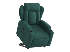 Poltrona| Poltrona elétrica reclinável/elevatória tecido verde-escuro SHL457378 Verde pinho