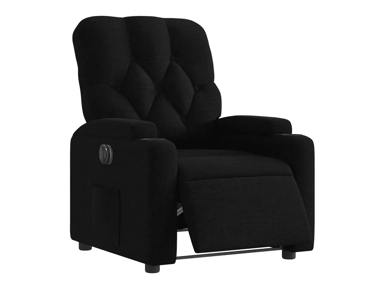 Poltrona elétrica reclinável tecido SHL666372 Preto
