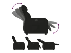 Poltrona* Poltrona elétrica reclinável tecido SHL758273 Preto