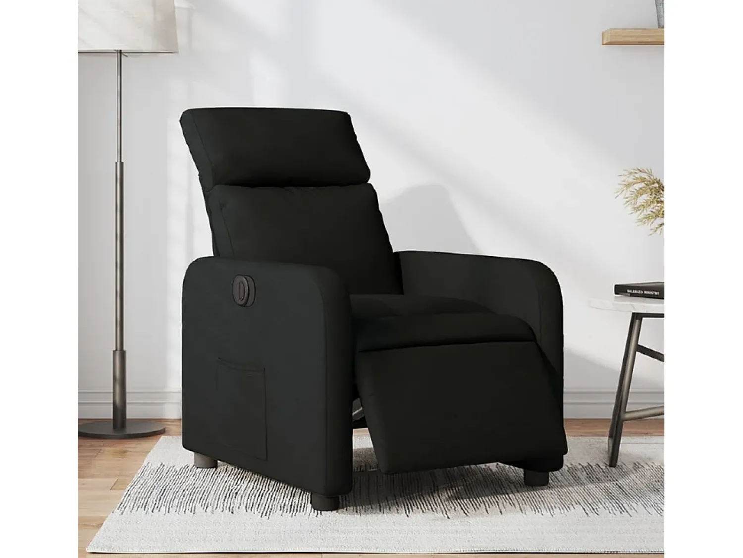 Poltrona* Poltrona elétrica reclinável tecido SHL758273 Preto