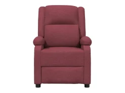 Best Poltrona elétrica reclinável tecido tinto SHL57925 Vermelho