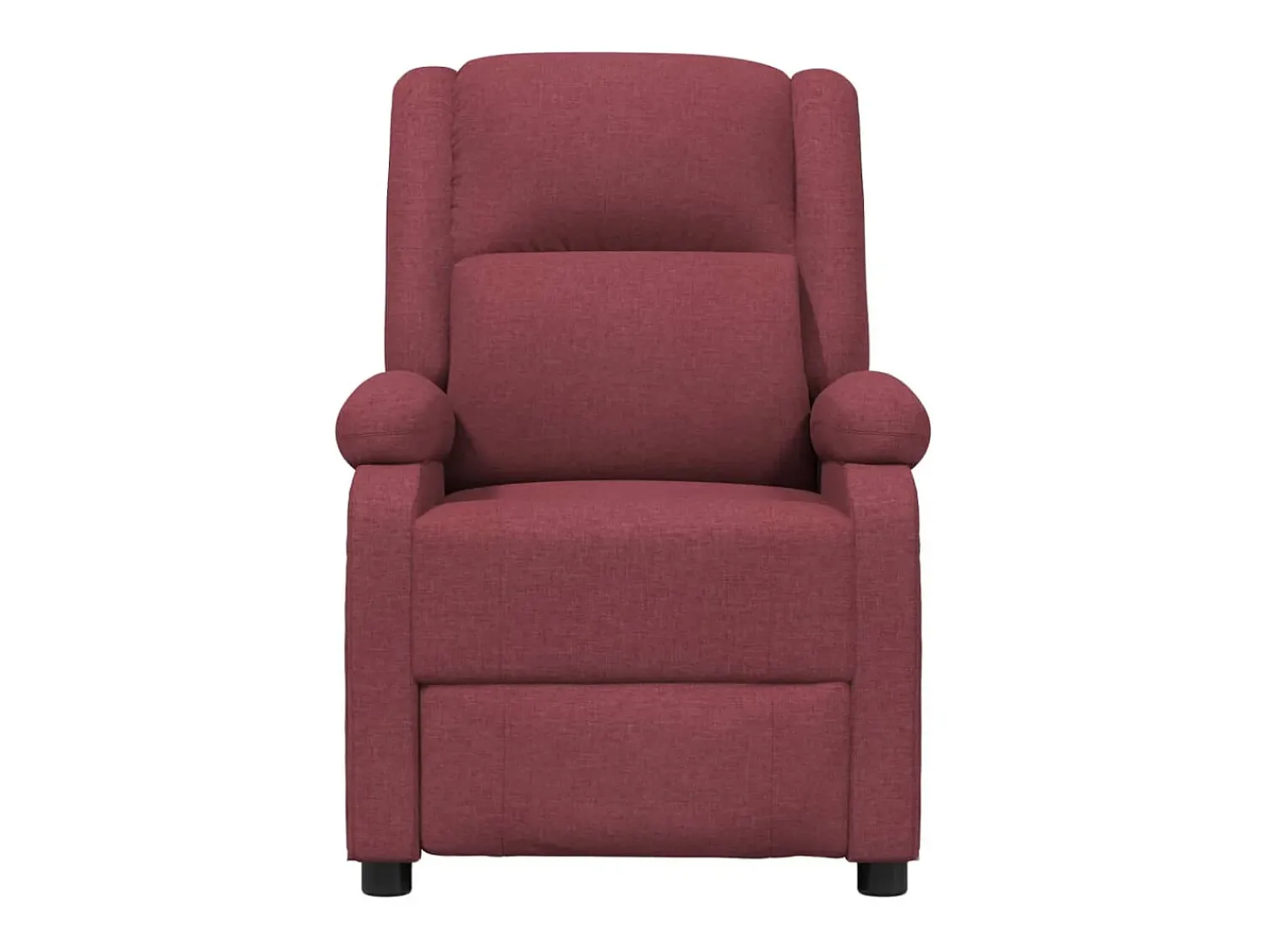 Best Poltrona elétrica reclinável tecido tinto SHL57925 Vermelho