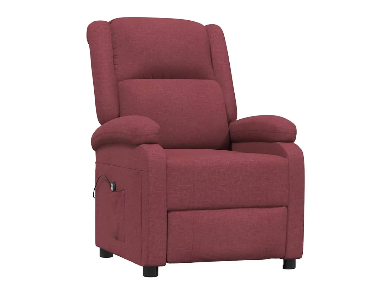 Best Poltrona elétrica reclinável tecido tinto SHL57925 Vermelho