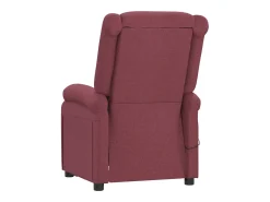 Best Poltrona elétrica reclinável tecido tinto SHL57925 Vermelho