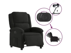 Poltrona* Poltrona elétrica reclinável tecido SHL339345 Preto