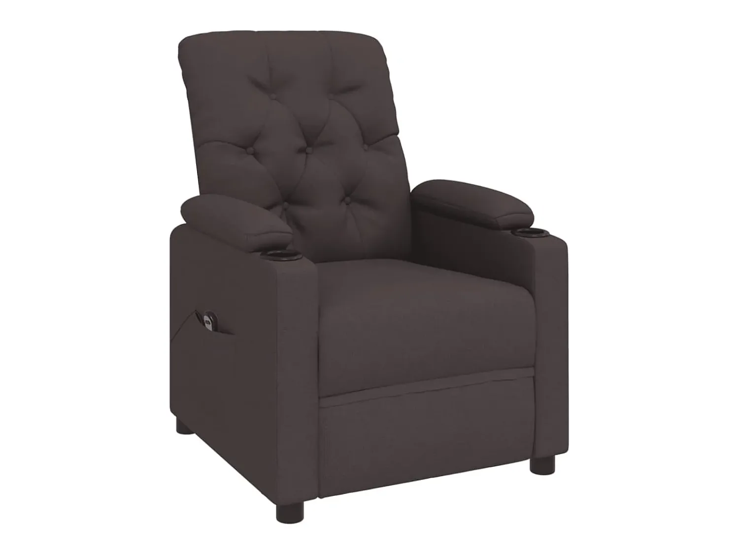 Poltrona* Poltrona elétrica reclinável tecido -escuro SHL931875 Castanho