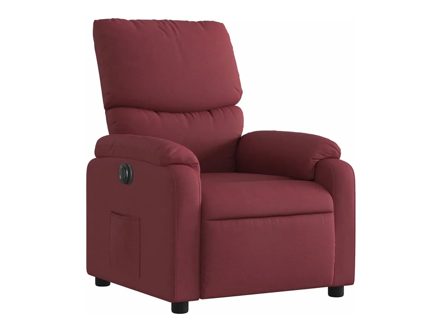 Sale Poltrona elétrica reclinável tecido tinto PT155302 Vermelho