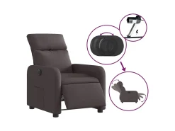 Poltrona elétrica reclinável tecido -escuro SHL255450^ Poltrona