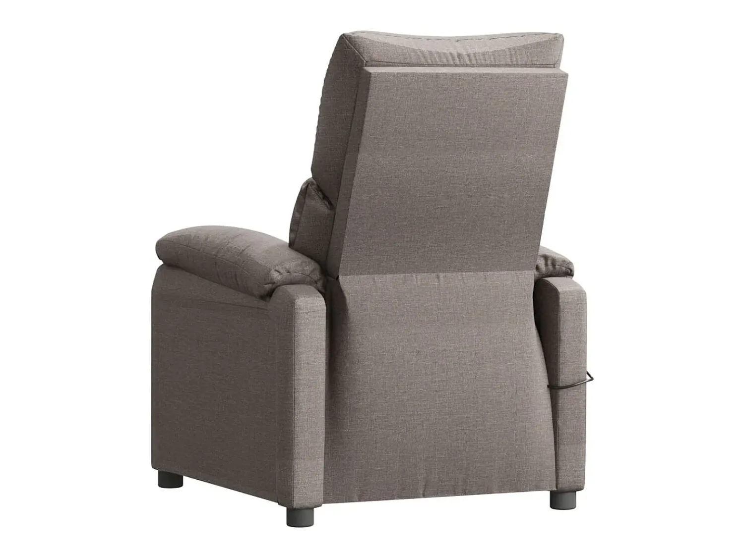 Poltrona elétrica reclinável tecido cinzento-acastanhado SHL694029^ Poltrona