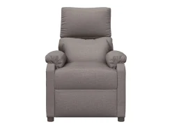 Poltrona elétrica reclinável tecido cinzento-acastanhado SHL694029^ Poltrona