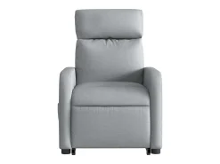Poltrona elétrica reclinável massagens tecido -claro SHL85100^ Poltrona