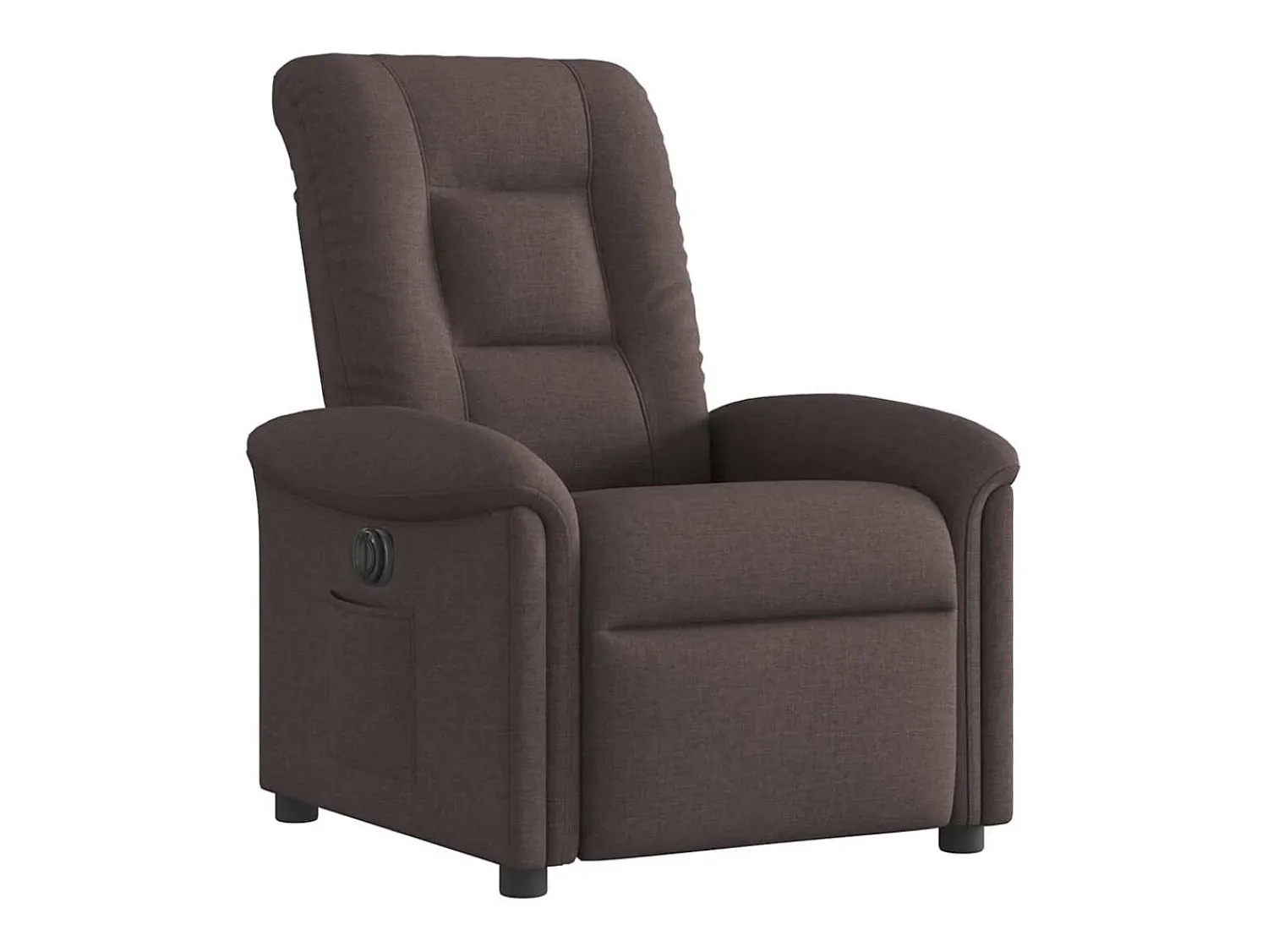 Poltrona elétrica reclinável tecido -escuro SHL855089^ Poltrona