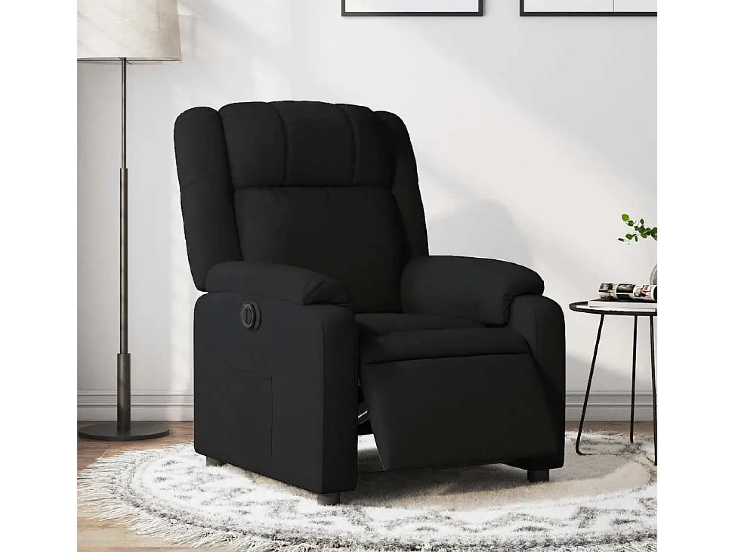 Poltrona* Poltrona elétrica reclinável tecido SHL352564 Preto