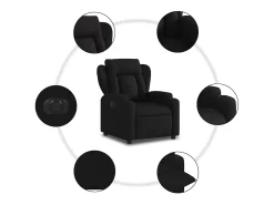 Poltrona elétrica reclinável tecido SHL346697^ Poltrona