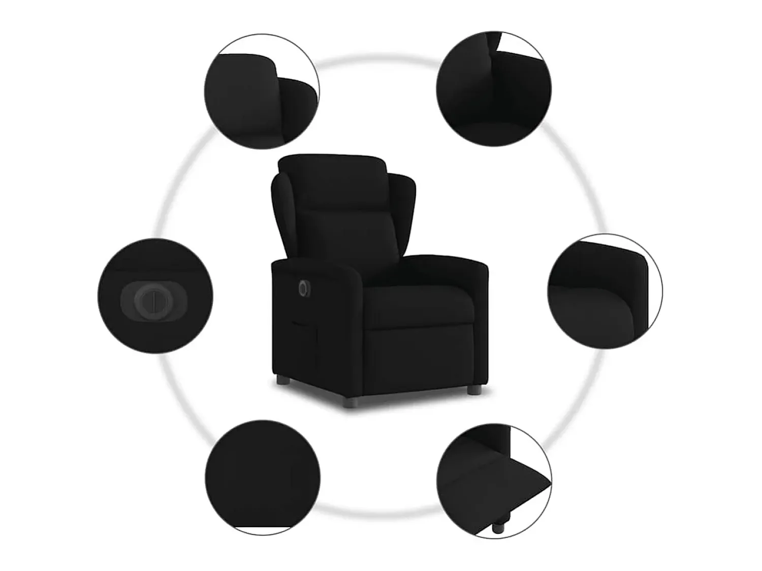 Poltrona elétrica reclinável tecido SHL897387^ Poltrona