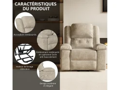 Poltrona* Poltrona elétrica reclinável 160° com controle remoto, massagem de 8 pontos + massagem lombar de 2 pontos, couro PU, marrom Castanho