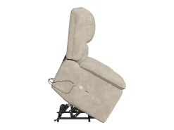 Poltrona* Poltrona elétrica reclinável 160° com controle remoto, massagem de 8 pontos + massagem lombar de 2 pontos, couro PU, marrom Castanho