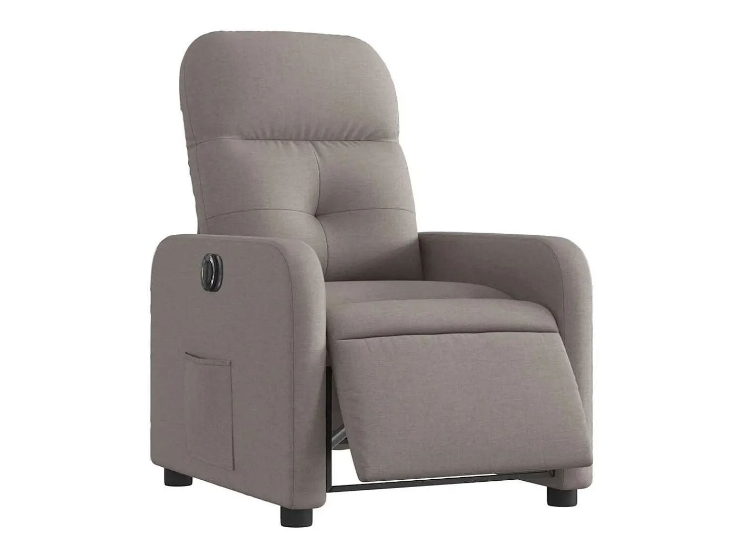 Poltrona elétrica reclinável tecido cinzento-acastanhado SHL849398^ Poltrona