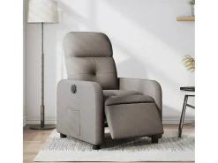 Poltrona elétrica reclinável tecido cinzento-acastanhado SHL849398^ Poltrona