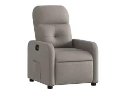 Poltrona elétrica reclinável tecido cinzento-acastanhado SHL849398^ Poltrona