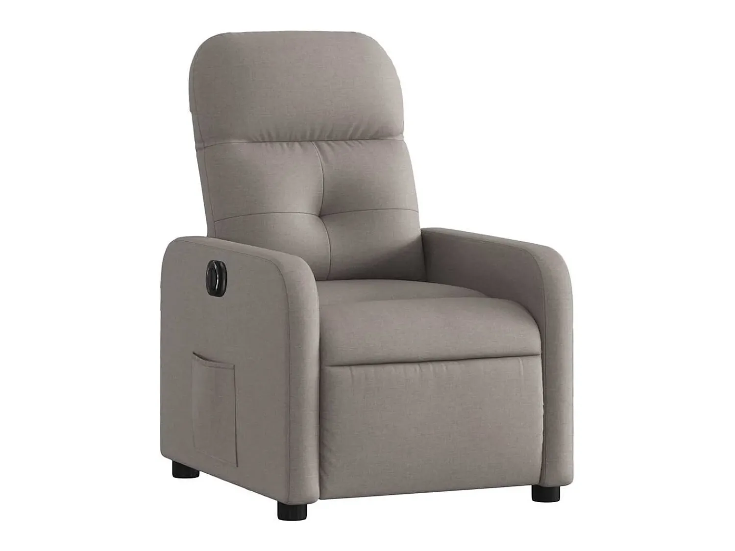 Poltrona elétrica reclinável tecido cinzento-acastanhado SHL849398^ Poltrona