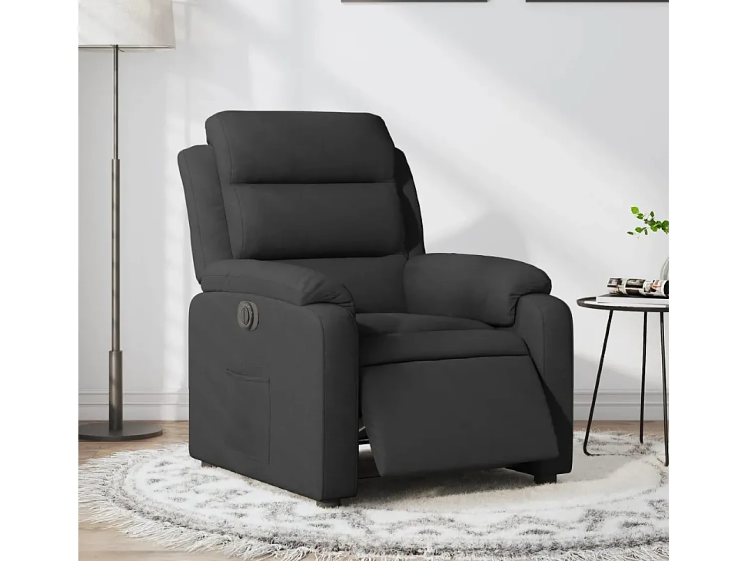 Poltrona* Poltrona elétrica reclinável tecido SHL941635 Preto