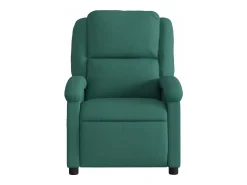 Poltrona|vidaxl Poltrona elétrica reclinável tecido -escuro Verde