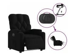 Discount Poltrona elétrica reclinável tecido PT879675 Preto