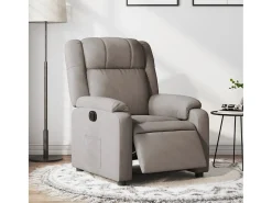 Poltrona* Poltrona elétrica reclinável tecido cinzento-acastanhado SHL134397 Taupe