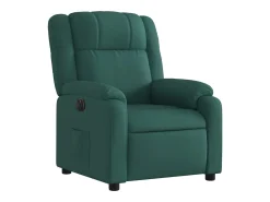 Best vidaxl Poltrona elétrica reclinável tecido -escuro Verde