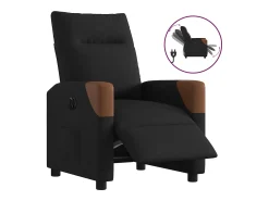 Poltrona* Poltrona elétrica reclinável tecido SHL391875 Preto