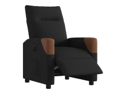 Poltrona* Poltrona elétrica reclinável tecido SHL391875 Preto