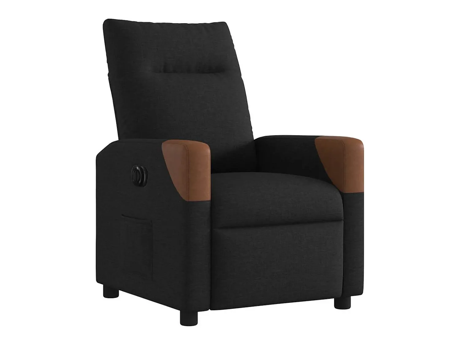 Poltrona* Poltrona elétrica reclinável tecido SHL391875 Preto