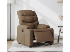 Poltrona* Poltrona elétrica reclinável tecido SHL122717 Castanho