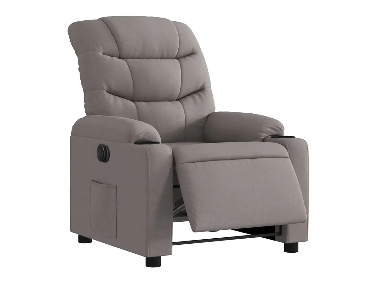 Poltrona* Poltrona elétrica reclinável tecido cinzento-acastanhado SHL775923 Taupe