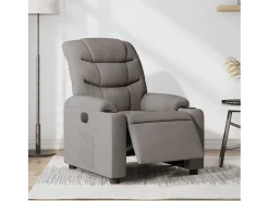 Poltrona* Poltrona elétrica reclinável tecido cinzento-acastanhado SHL775923 Taupe