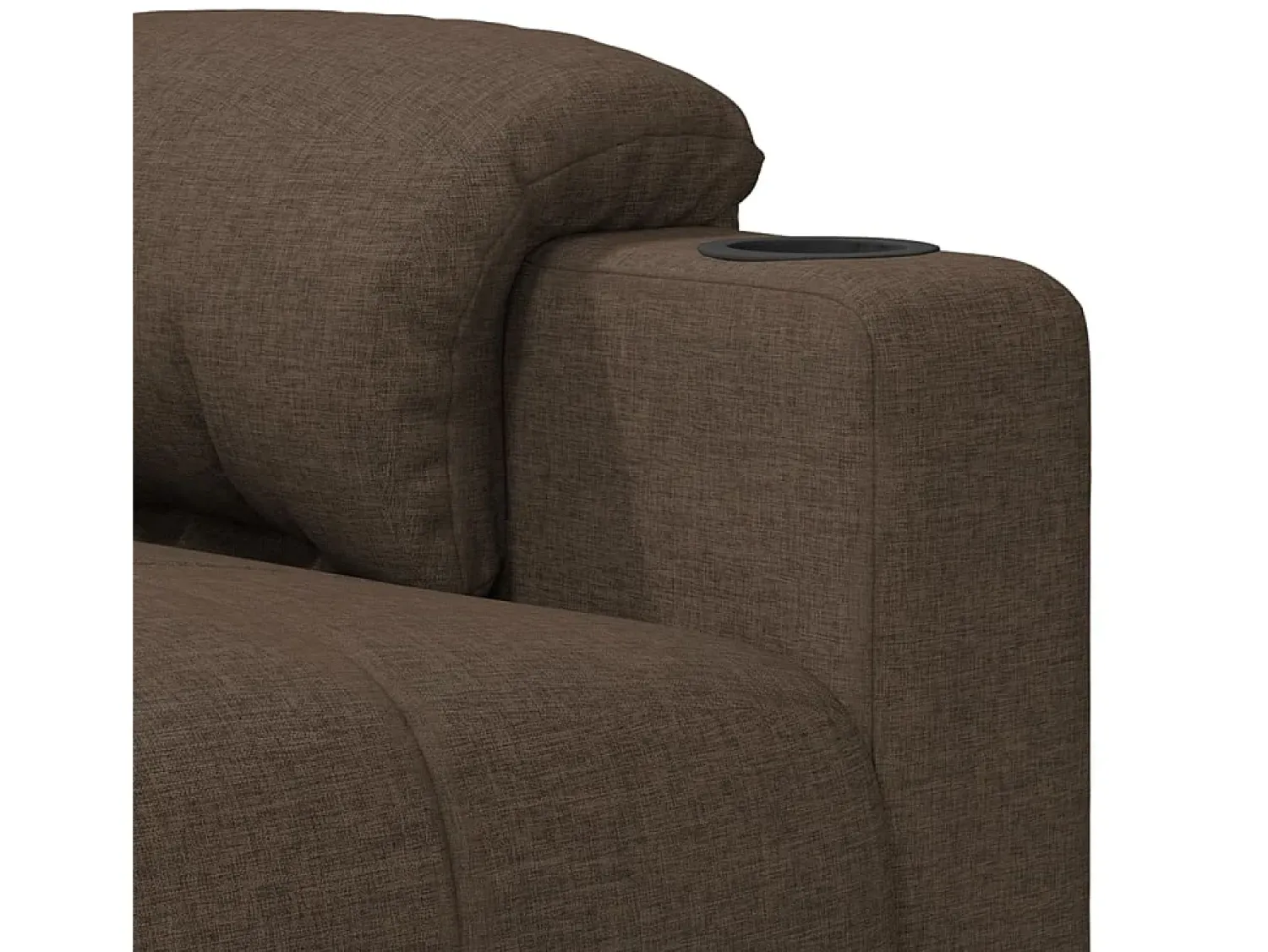 Poltrona| Poltrona elétrica reclinável tecido SHL448050 Castanho
