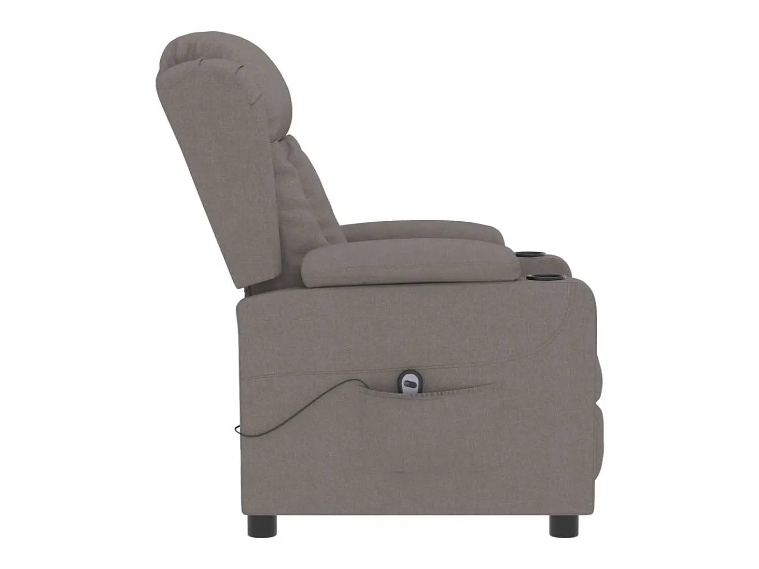 Poltrona| Poltrona elétrica reclinável tecido cinzento-acastanhado SHL541210 Taupe