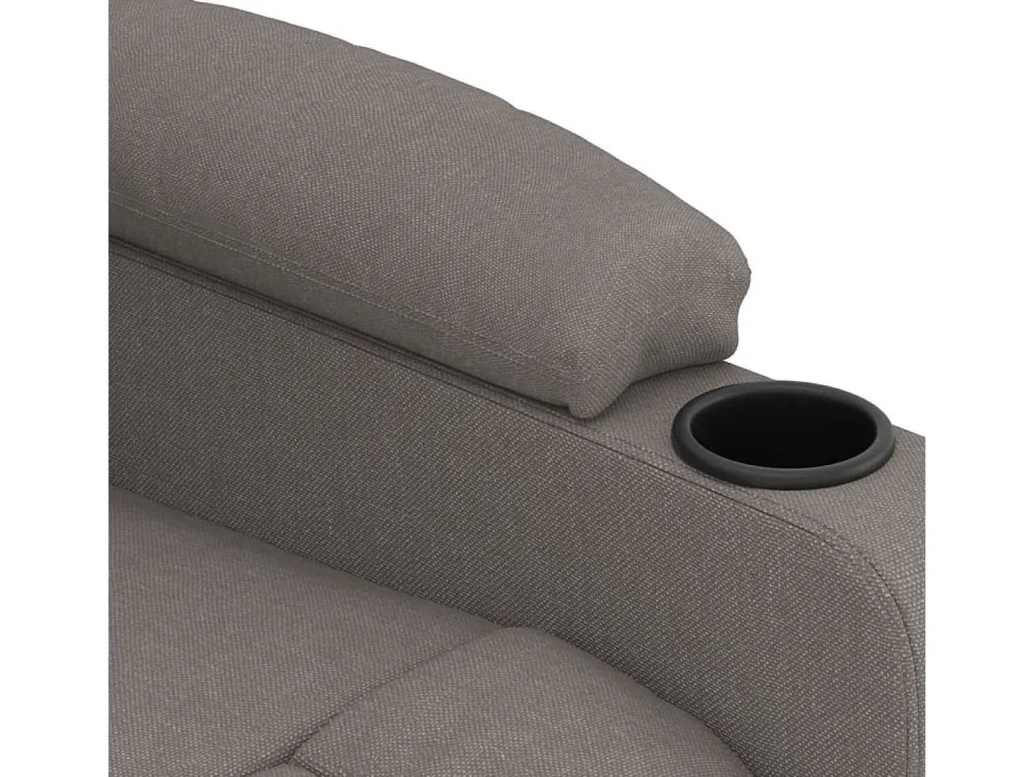 Poltrona| Poltrona elétrica reclinável tecido cinzento-acastanhado SHL541210 Taupe
