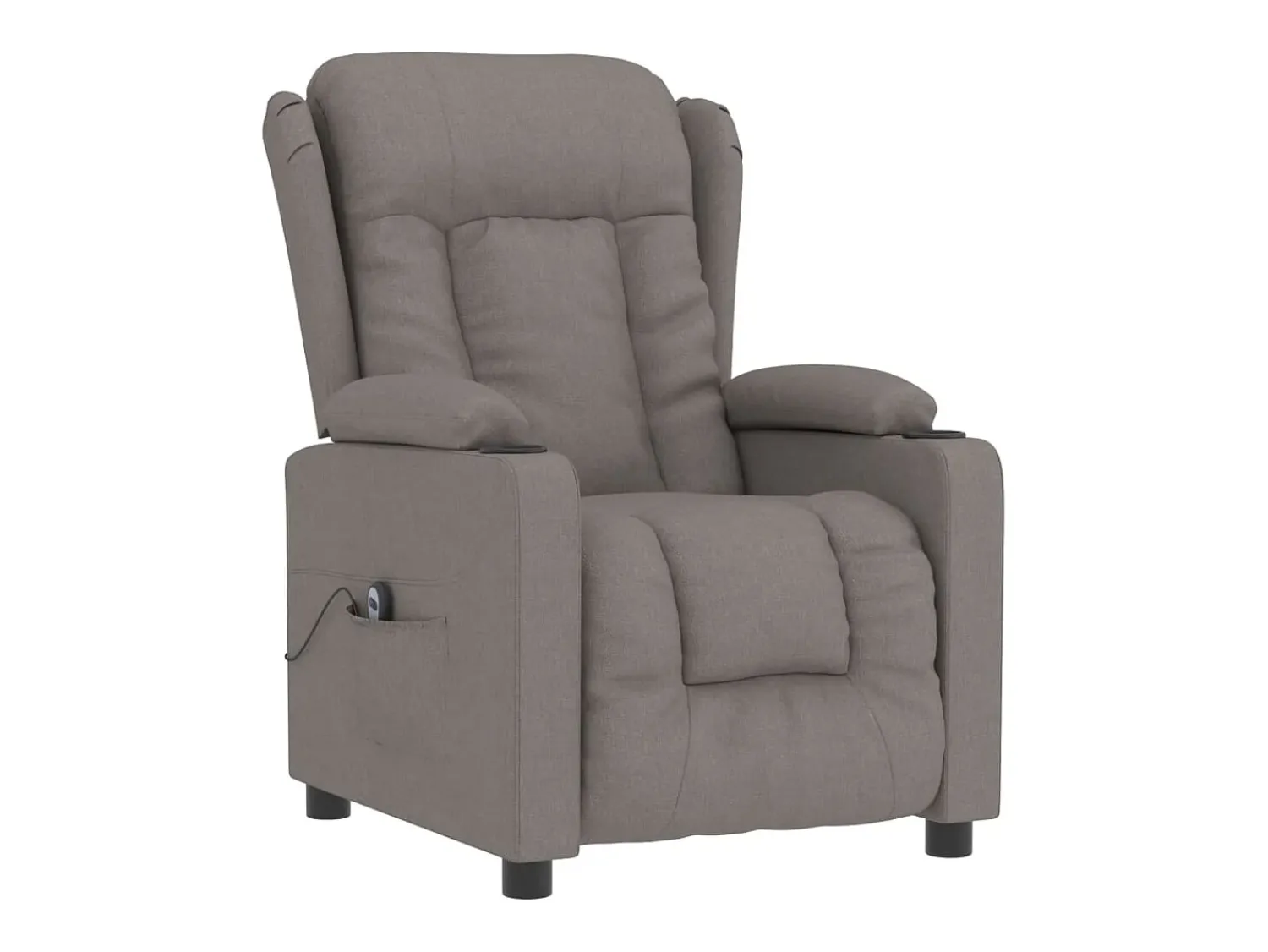 Poltrona| Poltrona elétrica reclinável tecido cinzento-acastanhado SHL541210 Taupe