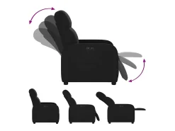 Poltrona* Poltrona elétrica reclinável tecido SHL922787 Preto
