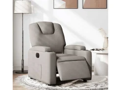 Poltrona elétrica reclinável tecido cinzento-acastanhado SHL845750 Taupe