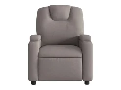 Poltrona elétrica reclinável tecido cinzento-acastanhado SHL845750 Taupe