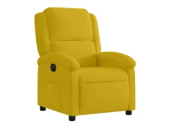 Poltrona*vidaxl Poltrona elétrica reclinável veludo Amarelo