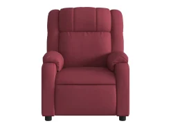 Sale Poltrona elétrica reclinável tecido tinto SHL287973 Vermelho