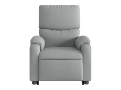 Hot Poltrona elétrica reclinável massagens tecido -claro SHL1283 Cinzento